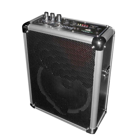 Pyle Dual Channel 400 Watt Wireless PA System W/USB/SD,2 VHF Wireless Microphones (1 Lavalier, 1 Handheld)