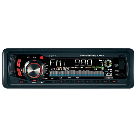 Supersonic Mp3/Cd Receiver With Am/Fm Radio, Usb/Sd Inputs, Aux In & Detachable Panel