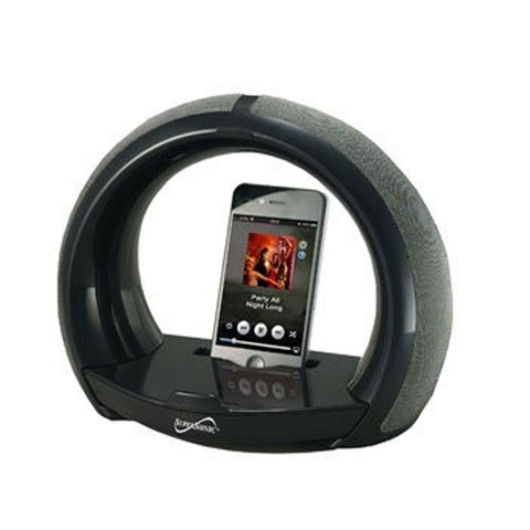 Supersonic Portable MP3 Speaker with 3.5mm Auxiliary Jack and FM Radio (Stand for Pone & Tablet)