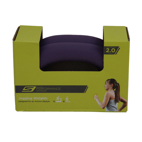 Skechers 2lb Easy Grip Jogging Weight Set of 2- Purple