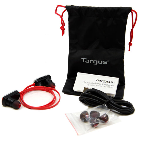 Targus Bluetooth Earbuds-Red