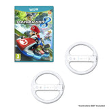 Wii U Mario Kart Game Bundle with 2 Wii Wheels- White