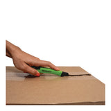 Safety Ceramic Blade Box Cutter, 0.5" Blade, 5.7" Plastic Handle, Green