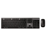 Wkb-7300 Wireless Keyboard And Mouse, 2.4 Ghz Frequency/30 Ft Wireless Range, Gray/black