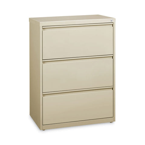 Lateral File, Three Legal/letter/a4-size File Drawers, 30" X 18.62" X 40.25", Putty