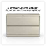 Lateral File, 2 Legal/letter-size File Drawers, Putty, 42" X 18.63" X 28"