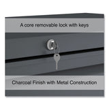 Lateral File, 5 Legal/letter/a4/a5-size File Drawers, Charcoal, 42" X 18.63" X 67.63"