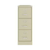Three-drawer Economy Vertical File, Letter-size File Drawers, 15" X 22" X 40.19", Putty