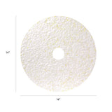 Toro Floor Pad, 14" Diameter, White/brown/yellow, 2/carton