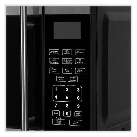 0.7 Cubic Foot Microwave Oven, 700 Watts, Stainless Steel/black