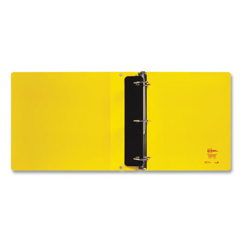 Ultraduty Safety Data Sheet Binders With Chain, 3 Rings, 2" Capacity, 11 X 8.5, Yellow/red
