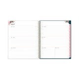 Greta Academic Year Weekly/monthly Planner, Greta Floral Artwork, 11.5 X 8, Green Cover, 12-month (july-june): 2022-2023