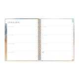 One Tree Planted Andrea Weekly/monthly Planner, Abstract Artwork, 11" X 8.5", Blue/sand/green Cover, 12-month (jan-dec): 2025