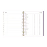 Tula Weekly/monthly Planner, Floral Artwork, 11" X 8.5", Purple/pink/white Cover, 12-month (jan To Dec): 2025