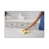 Microfiber Cleaning Cloths, 16 X 16, Yellow, 24/pack