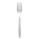 Heavyweight Polypropylene Cutlery, Fork, White, 1,000/carton