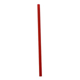 Wrapped Giant Straws, 7.75", Polypropylene, Red, 7,200/carton