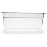 Storplus Polycarbonate Food Pan, 5.7 Qt, 6.88 X 12.75 X 6, Clear, Plastic