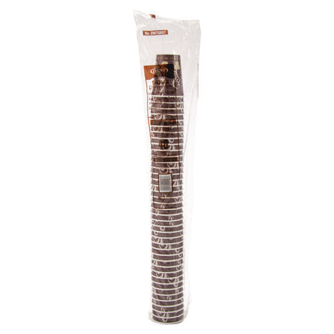 Thermoguard Insulated Paper Hot Cups, 8 Oz, Steam Print, 1,000/carton