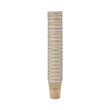 Ecosmart Recycled Fiber Hot/cold Cups, 12 Oz, Kraft/green, 50/sleeve, 20 Sleeves/carton