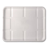 Meat And Produce Food Trays, 10.52 X 8.5 X 0.5, White, Sugarcane Fiber, 300/carton