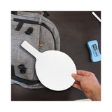Dry Erase Paddle, 12 X 7, White Surface, 12/pack