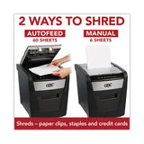 Autofeed+ 60x Super Cross-cut Home Shredder, 60 Auto-6 Manual Sheet Capacity