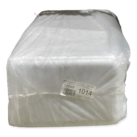 Meat Trays, 13.81 X 9.25 X 2.7, White, 100/carton