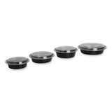 Food Container With Lid, 16 Oz, 6.29 X 6.29 X 1.96, Black/clear, Plastic, 150/carton