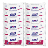 Foodservice Surface Sanitizing Wipes, 1-ply, 7.4 X 9, Fragrance-free, White, 72/pouch, 12 Pouches/carton