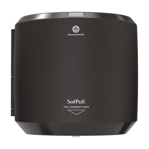 Sofpull Centerpull Hand Towel Dispenser, 10.13 X 10.58 X 11.33, Black