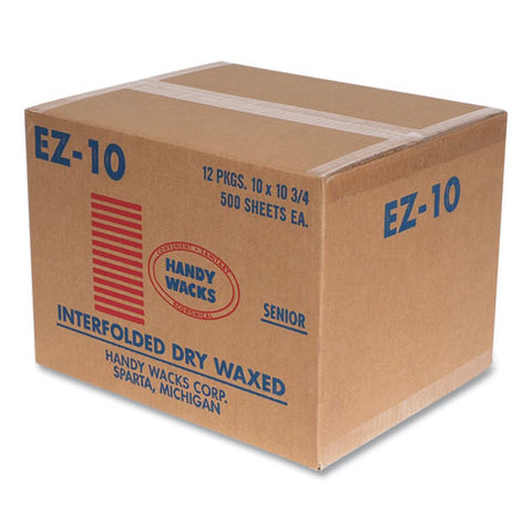 Interfolded Dry Waxed Paper, 10.75 X 12, 500 Box, 12 Boxes/carton
