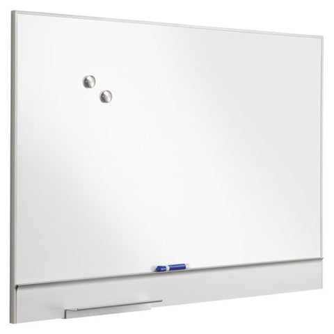 Polarity Magnetic Dry Erase White Board, 48 X 32, White Surface, Silver Aluminum Frame