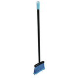 Lobby Dust Pan Broom, 36.86", Black/blue