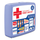 Red Cross Travel Ready Portable Emergency First Aid Kit, 80 Pieces, Plastic Case