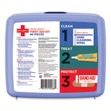 Red Cross Travel Ready Portable Emergency First Aid Kit, 80 Pieces, Plastic Case