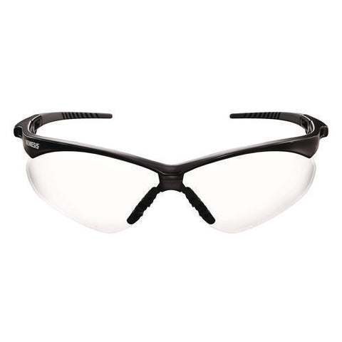 V30 Nemesis Vl Safety Glasses, Black Frame, Clear Lens, 12/carton