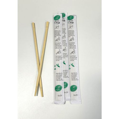 Chopsticks, 9", White, 1,340/carton