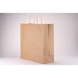 Kraft Paper Bags, Natural Twisted-paper Handles, 18" X 7" X 18.5", Brown Kraft, 200/bundle