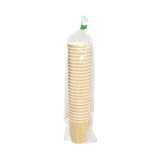 Hot Cups, 8 Oz, Kraft/white, 500/carton