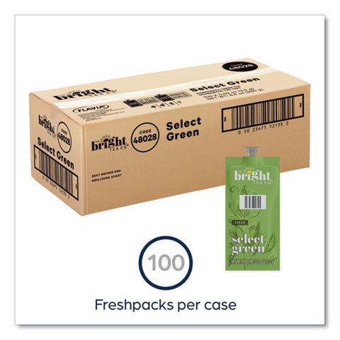 The Bright Tea Co. Select Green Tea Freshpack, Select Green, 0.09 Oz Pouch, 100/carton
