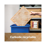 Curbside Recyclable Padded Mailer, #0, Bubble Cushion, Self-adhesive Closure, 7 X 11.25, Natural Kraft, 100/carton