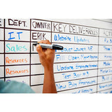 Easy Erase Permanent Marker Whiteboard Surface, 96 X 48, White Surface