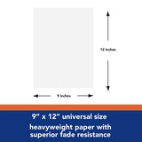 Tru-ray Construction Paper, 76 Lb Text Weight, 9 X 12, White, 50 Sheets/pack, 50 Packs/carton