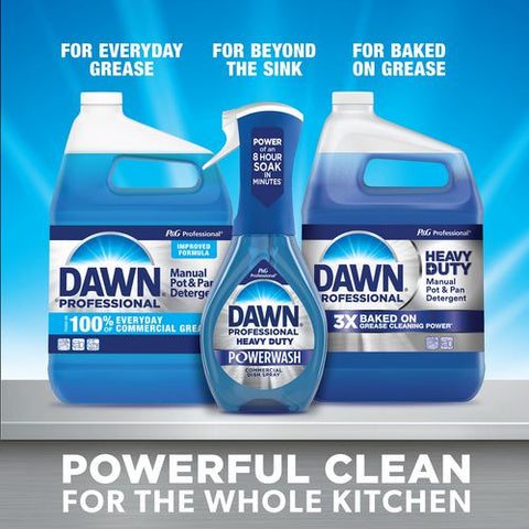 Heavy Duty Powerwash Commercial Dish Spray, Starter Kit With 16 Oz Spray Bottle And 5 Refills/carton
