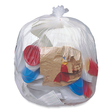 Eco Strong Plus Can Liners, 33 Gal, 1 Mil, 33 X 39, Natural, 150/carton