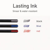 Pentonic Fine Point Ballpoint Pens, 0.7 Mm, Assorted Ink Colors, Black Barrel, 25/pack