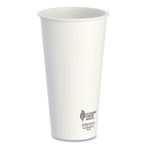 Thermoguard Insulated Paper Hot Cups, 20 Oz, White Sustainable Forest Print, 600/carton