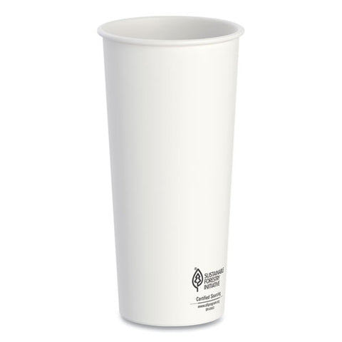 Thermoguard Insulated Paper Hot Cups, 24 Oz, White Sustainable Forest Print, 600/carton