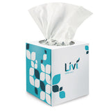 Cube Facial Tissue, 2-ply, White, 90 Sheets/box, 36 Boxes/carton